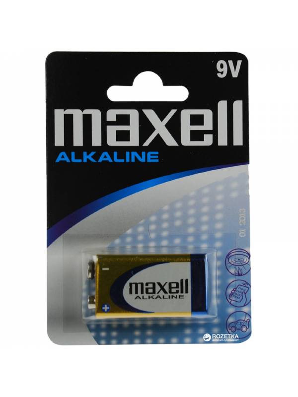 PILA 9V MAXELL 1UND BLISTER    ALCALINA PN: MXBLR6LR61 EAN: 4902580150259