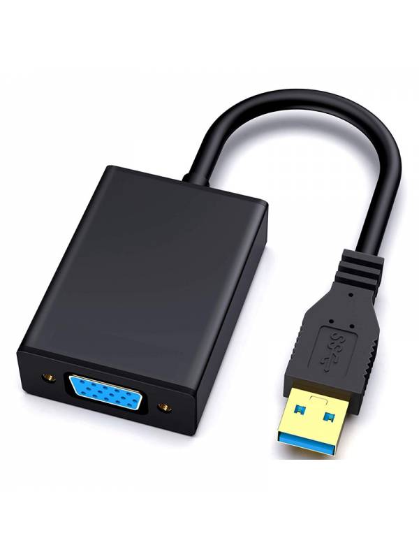 CONVERSOR USB 3.0 A VGA HEMBRA 15CM PN: USB3.0- VGA M-F EAN: 1000000000702