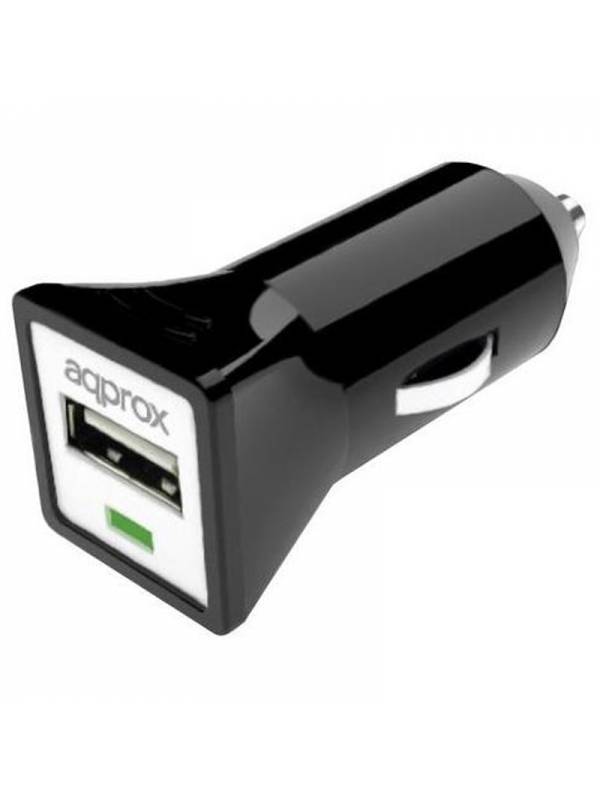 CARGADOR  5V COCHE 1X USB 1.0A  NEGRO PN: APPUSBCARB EAN: 8435099516200