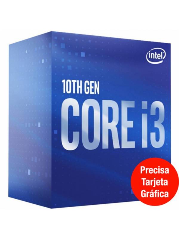 CPU INTEL S-1200 CORE I3-10100 F 3.6GHz BOX CON VENTILADOR PN: BX8070110100F EAN: 5032037192620