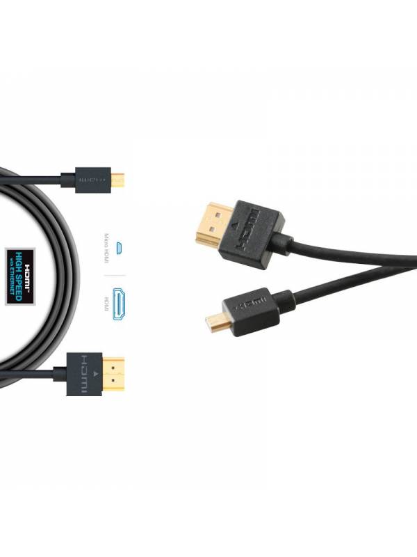 CABLE HDMI A MICRO HDMI 1.5M   GOLD MM 1.4 PN: HDMI A HDMI 1.5 EAN: 1000000002309