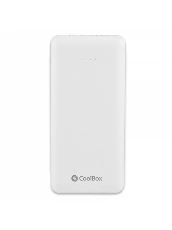 POWERBANK 10000 MAH COOLBOX    CON CABLES INTEGRADOS BLANCO PN: COO-PB10K-C1 EAN: 8436556140174