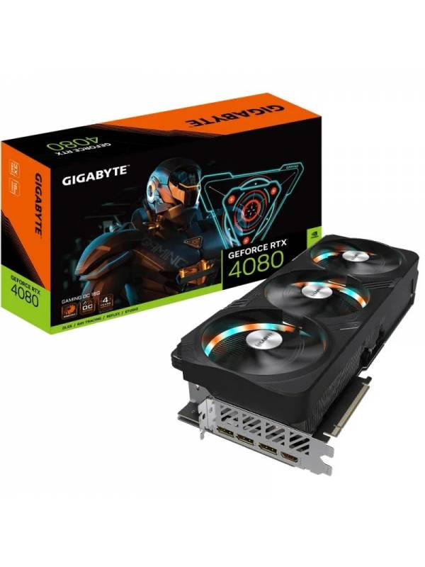 VGA RTX4080   16GB GDDR6X GIGA BYTE RGB GAMING OC WINDFORCE PN: GV-N4080GAMING O EAN: 4719331311520