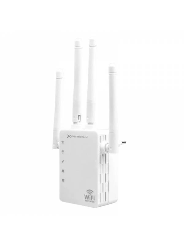 REPETIDOR WIRELESS PHOENIX     W-R1200U 4 ANTENAS 5G DUAL PN: PHW-R1200U EAN: 8436583231067