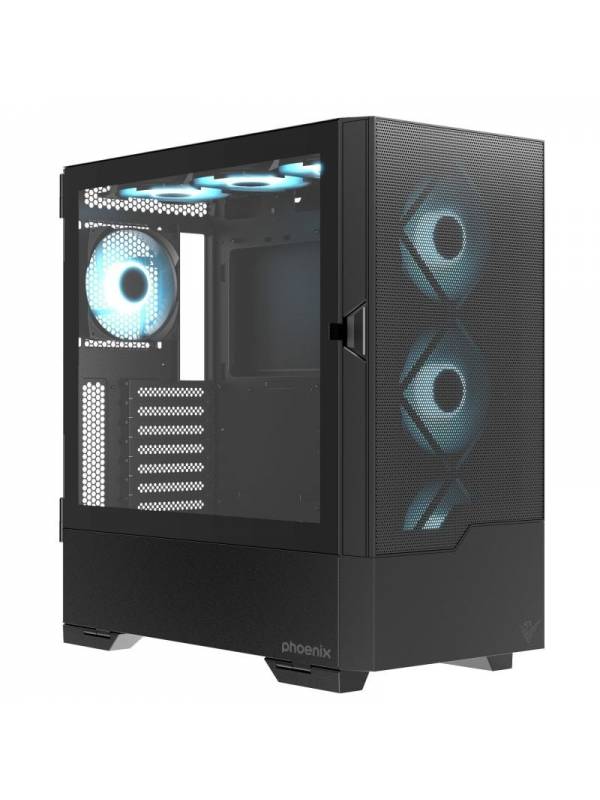 CAJA SEMITORRE ATX PHOENIX     EMBER GAMING SIN FUENTE NEGRA PN: PHEMBER EAN: 8436583236710