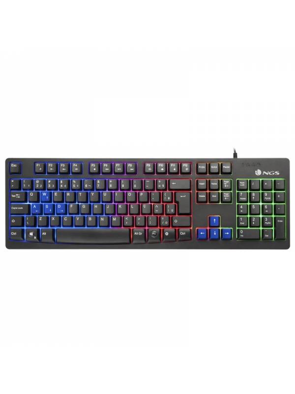 TECLADO USB NGS GAMING GKX-300 RGB PN: GKX-300 EAN: 8435430610444