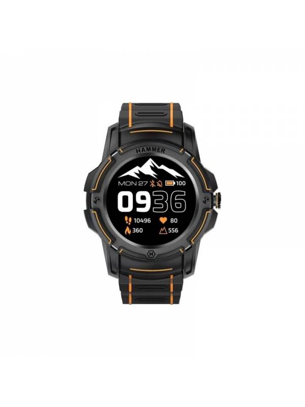 RELOJ SMARTWATCH HUMMER WATCH  PLUS NEGRO Y NARANJA PN: HAMMERWATCHPLUS EAN: 5902983620709