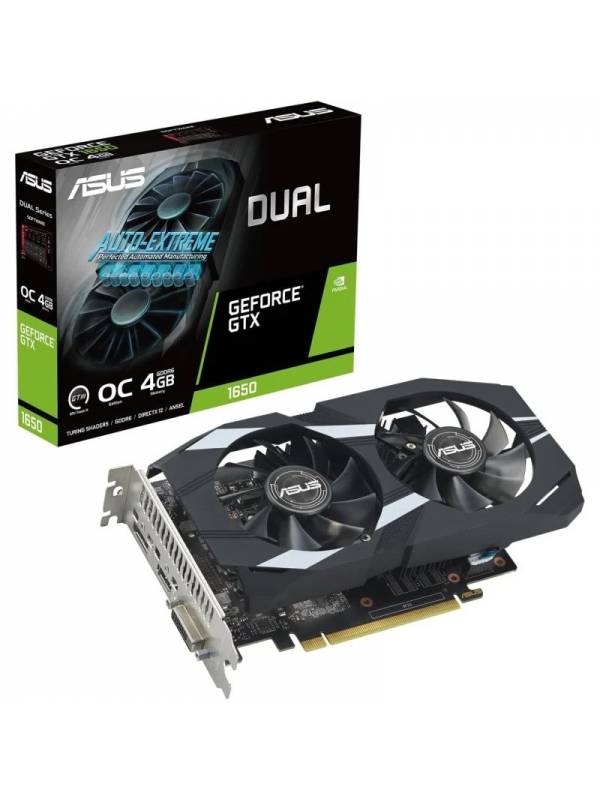 VGA GTX1650    4GB GDDR6  ASUS OC DUAL AUTO EXTREME PN: 90YV0EZD-M0NA00 EAN: 4711387285718