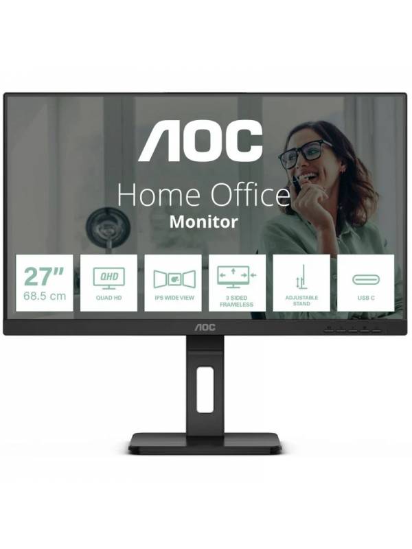 MONITOR   27 AOC LED Q27P3CV  QHD MULTIMEDIA NEGRO PN: Q27P3CV EAN: 4038986180740