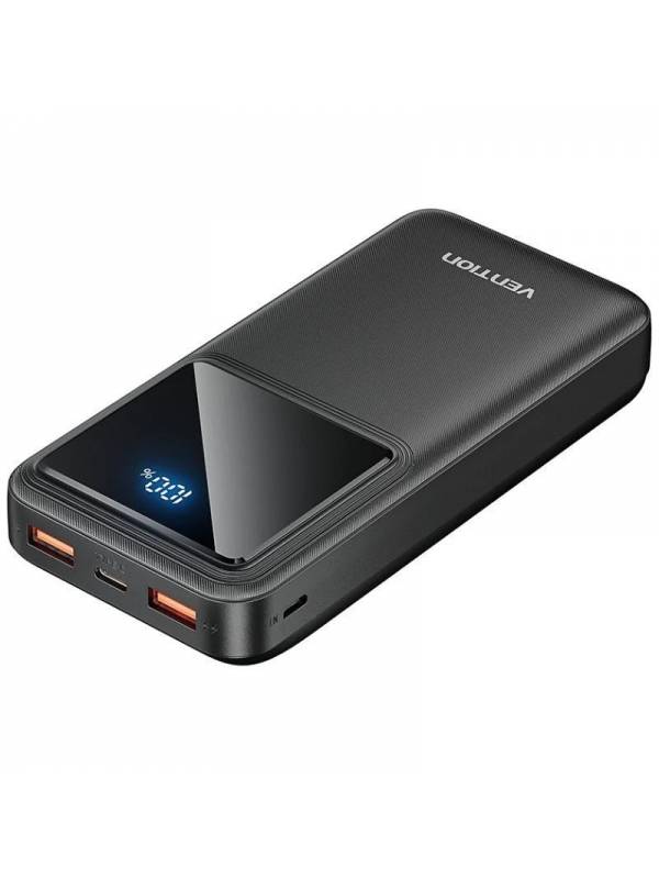 POWERBANK 20000 MAH VENTION    22.5W LED DISPLAY NEGRO PN: FHLB0 EAN: 6922794781573