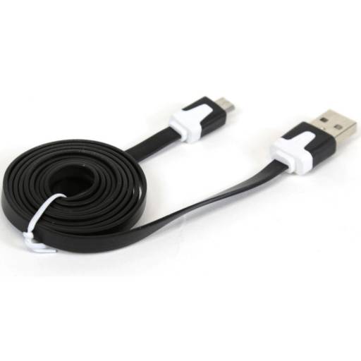 CABLE USB 2.0  1.8 M A MICRO   USB OMEGA NEGRO PN: USB A MICRO 1M EAN: 1000000003658