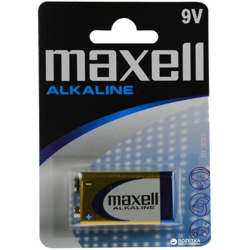 PILA 9V MAXELL 1UND BLISTER    ALCALINA PN: MXBLR6LR61 EAN: 4902580150259