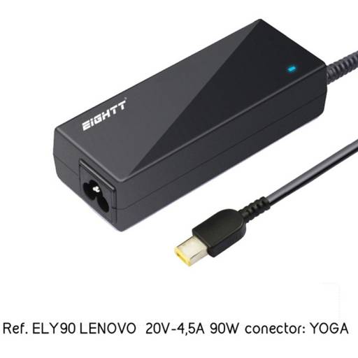 ALIMENTADOR PORT.  90W EIGHTT  ESPECIFICO LENOVO PN: ELY90 EAN: 8425402171004