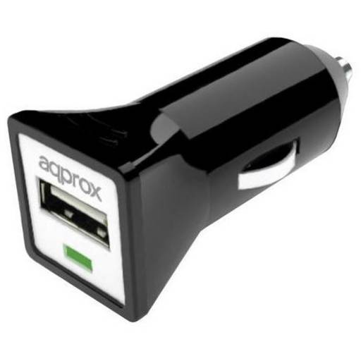 CARGADOR  5V COCHE 1X USB 1.0A  NEGRO PN: APPUSBCARB EAN: 8435099516200