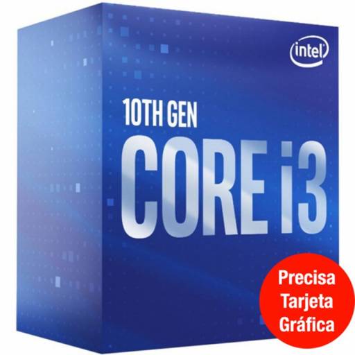 CPU INTEL S-1200 CORE I3-10100 F 3.6GHz BOX CON VENTILADOR PN: BX8070110100F EAN: 5032037192620