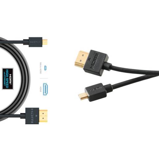 CABLE HDMI A MICRO HDMI 1.5M   GOLD M/M 1.4 PN: HDMI A HDMI 1.5 EAN: 1000000002309