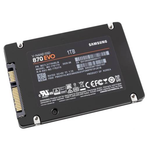 DISCO SSD   1TB SAMSUNG        SATA3 EVO 870 PN: MZ-77E1T0B/EU EAN: 8806090545917