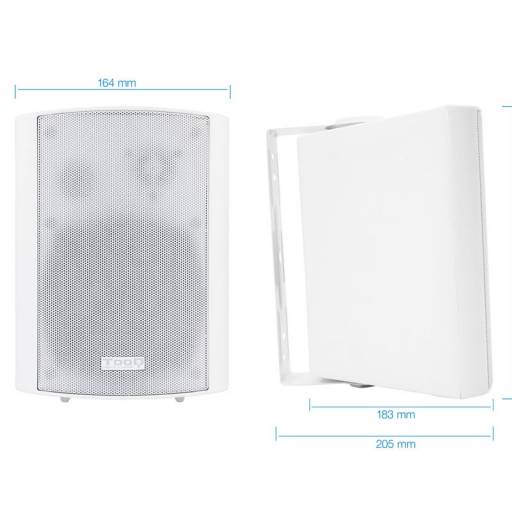 ALTAVOCES AUTOAMPLIFICADOS DE  PARED BLANCO PN: TQOWS-01W EAN: 8433281009547