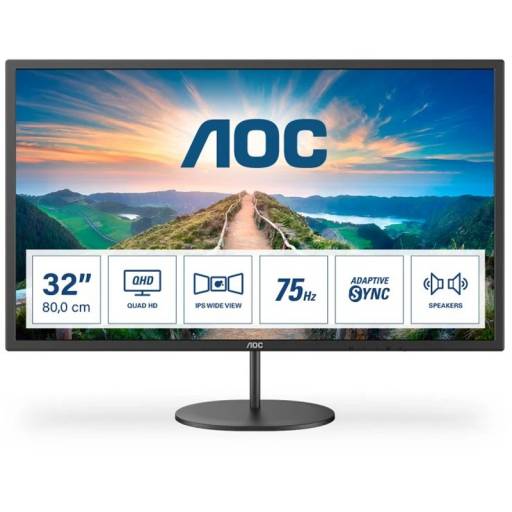 MONITOR 31.5 AOC LED Q32V4    IPS FHD HDMI NEGRO PN: Q32V4 EAN: 4038986119900