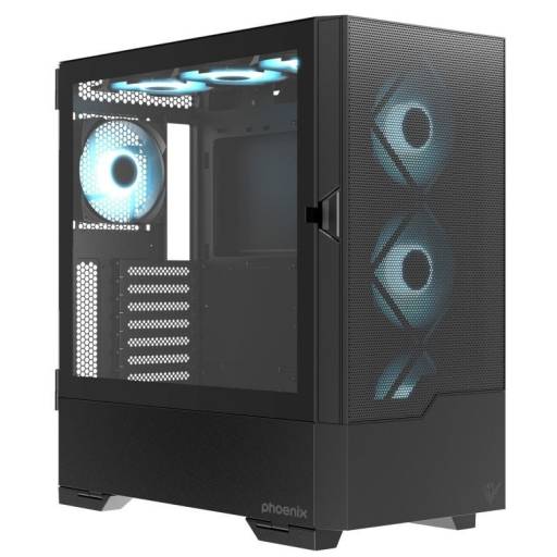 CAJA SEMITORRE ATX PHOENIX     EMBER GAMING SIN FUENTE NEGRA PN: PHEMBER EAN: 8436583236710