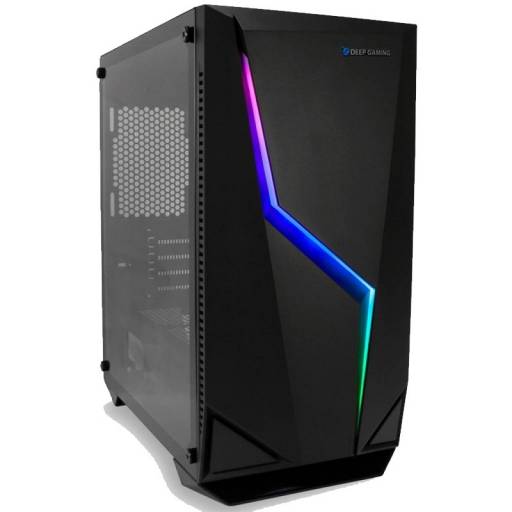 CAJA GAMING M235 DP RGB NEGRA  LATERAL CRISTAL TEMPLADO PN: DG-CHA-M235-0 EAN: 8436556142208