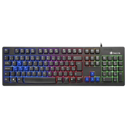 TECLADO USB NGS GAMING GKX-300 RGB PN: GKX-300 EAN: 8435430610444