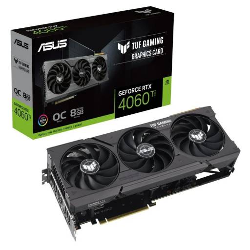 VGA RTX4060TI  8GB GDDR6  ASUS TUF GAMING PN: 90YV0J50-M0NA00 EAN: 4711387183120