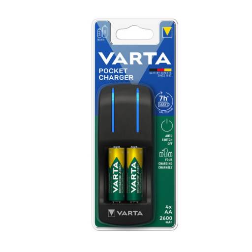 CARGADOR POCKET VARTA          AA/AAA PN: VAR85054 EAN: 4008496850549