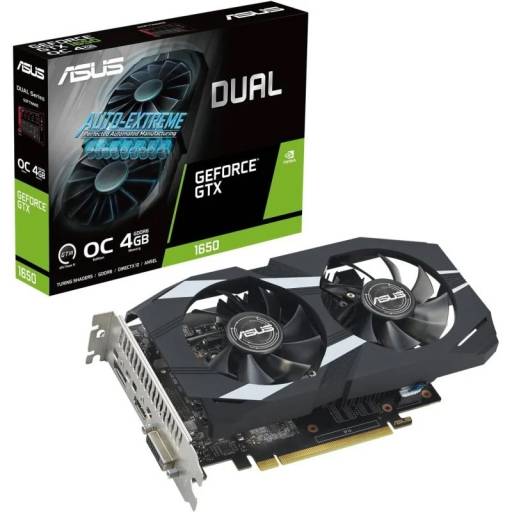 VGA GTX1650    4GB GDDR6  ASUS OC DUAL AUTO EXTREME PN: 90YV0EZD-M0NA00 EAN: 4711387285718