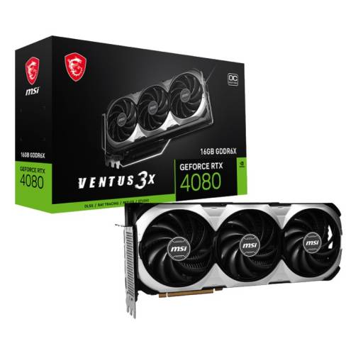 VGA RTX4080   16GB GDDR6X MSI  VENTUS 3X OC PN: 912-V511-009 EAN: 4711377026352