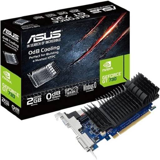 VGA GT730   2GB GDDR5 ASUS     LOW PROFILE PN: 90YV06N2-M0NA00 EAN: 4716659990390