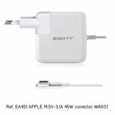 ALIMENTADOR PORT.  45W EIGHTT  ESPECIFICO APPLE PN: EA451 EAN: 8425402171097