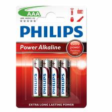 PILAS AAA  4 UNDS PHILIPS BLIS TER ALCALINA PN: LR03P4B EAN: 8712581549824